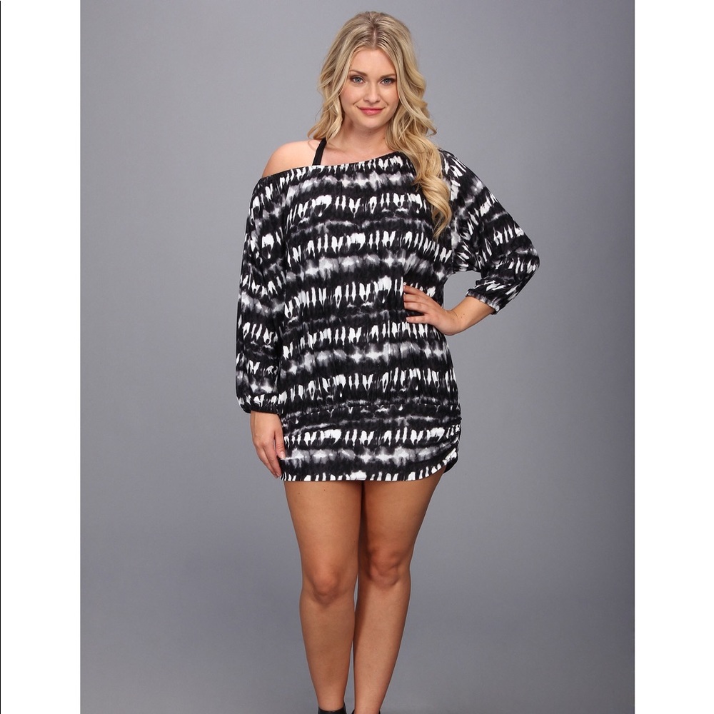 Michael Kors Torino Tie Dye Draped Cover-Up